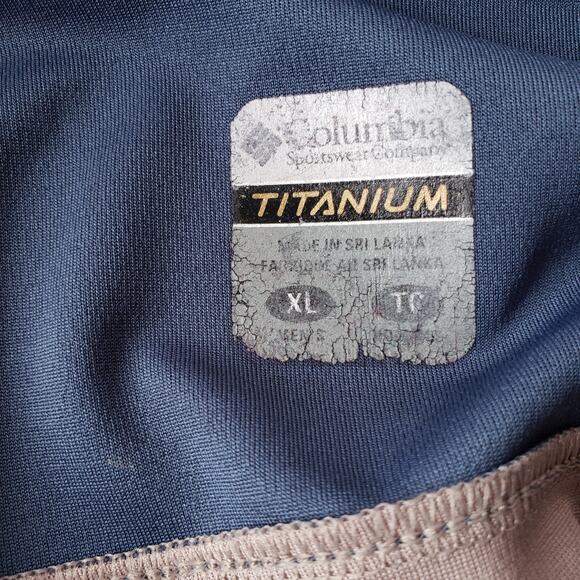 Columbia Titanium Omni UPF 15 Mens Zip Pocket Polo Top Size XL Colorblock - Picture 8 of 13